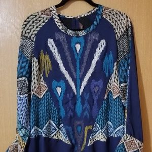 Anthropologie Ranna Gill Embroidered Top